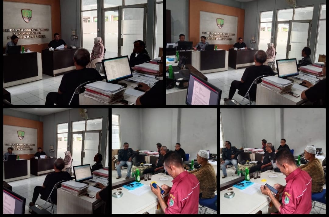Rakoor Kepala Desa Kutamanggu bersama Pendamping Desa Kecamatan Cigasong
